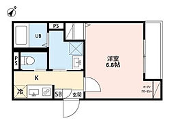 robot home 柳瀬川III203号室の間取り