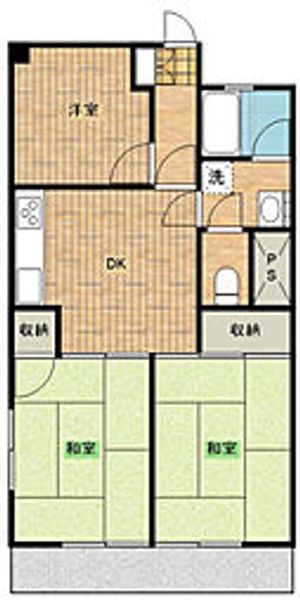第3ロイヤルマンション103号室の間取り