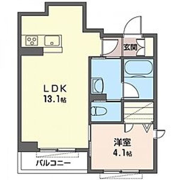 シャーメゾン フィオーレ ルナの間取り