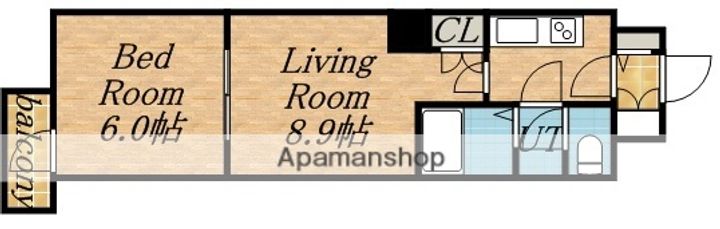 北海道札幌市中央区北十三条西16丁目の賃貸マンションの間取り
