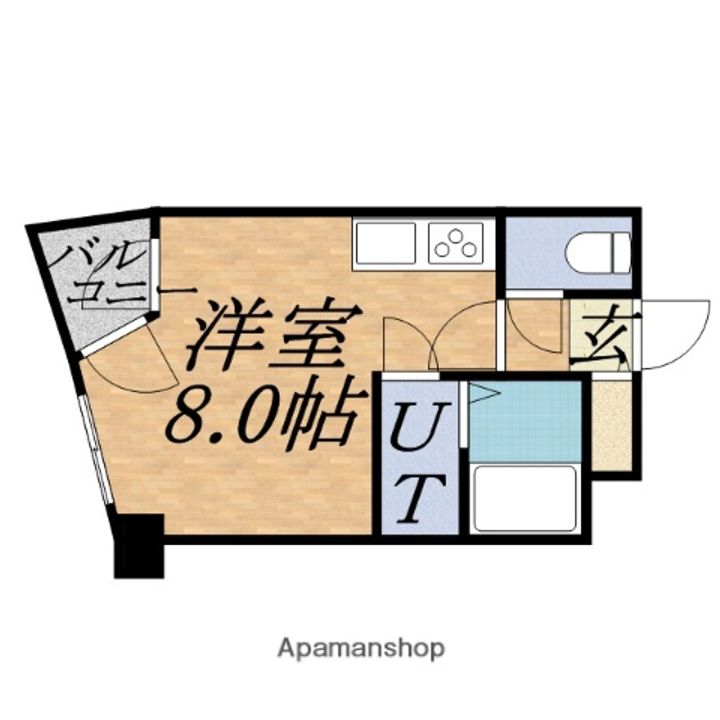 北海道札幌市中央区大通西26丁目の賃貸マンションの間取り