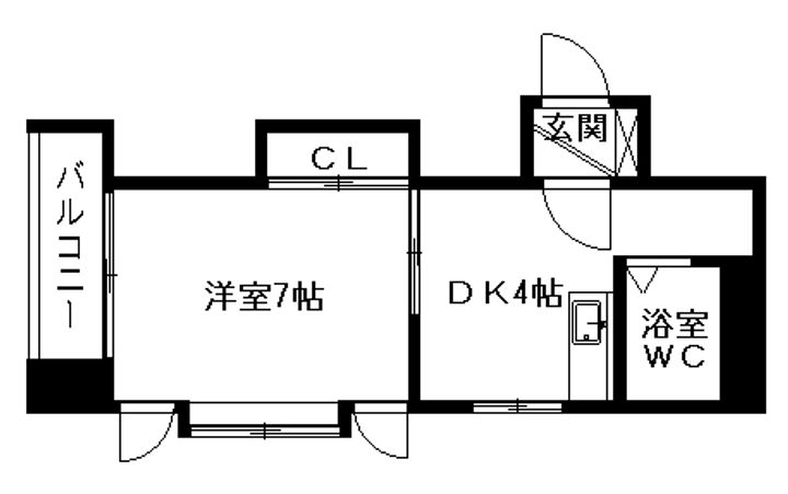 北海道札幌市中央区南十三条西7丁目の賃貸マンションの間取り