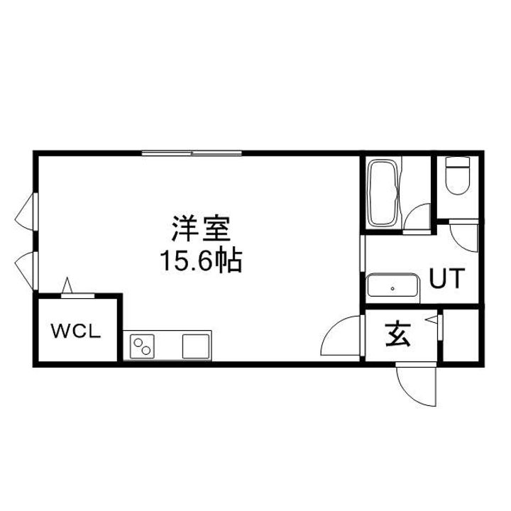 北海道札幌市中央区南八条西22丁目の賃貸マンションの間取り