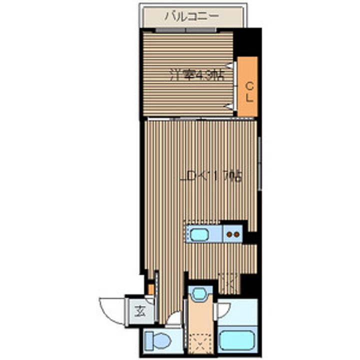 北海道札幌市中央区南一条東3丁目の賃貸マンションの間取り