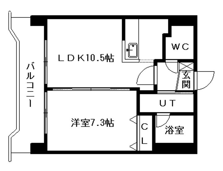 北海道札幌市中央区北五条西19丁目の賃貸マンションの間取り