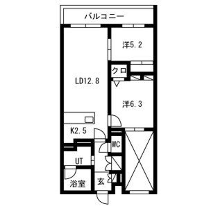 PRIME COURT LA FORET 平岸(プライムコートラの間取り