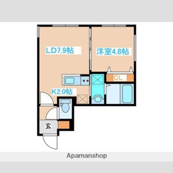 北海道札幌市中央区南十条西7丁目の賃貸マンションの間取り