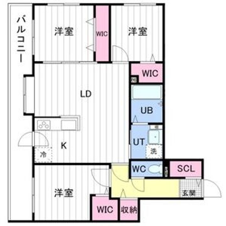 アルファスクエア北22601の間取り