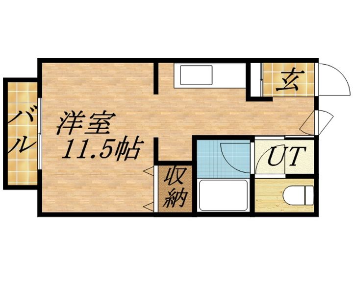 メゾンドミュゲ0201の間取り