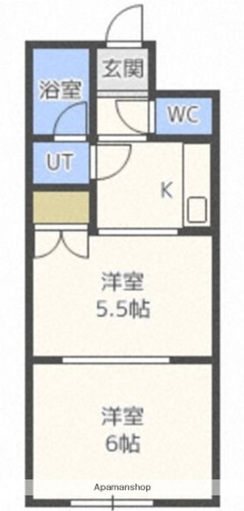 北海道札幌市白石区菊水七条2丁目の賃貸マンションの間取り