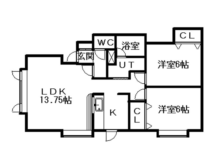 プレンティーA0202の間取り