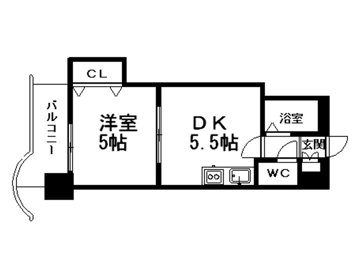 ローヤルハイツ月寒東5の間取り