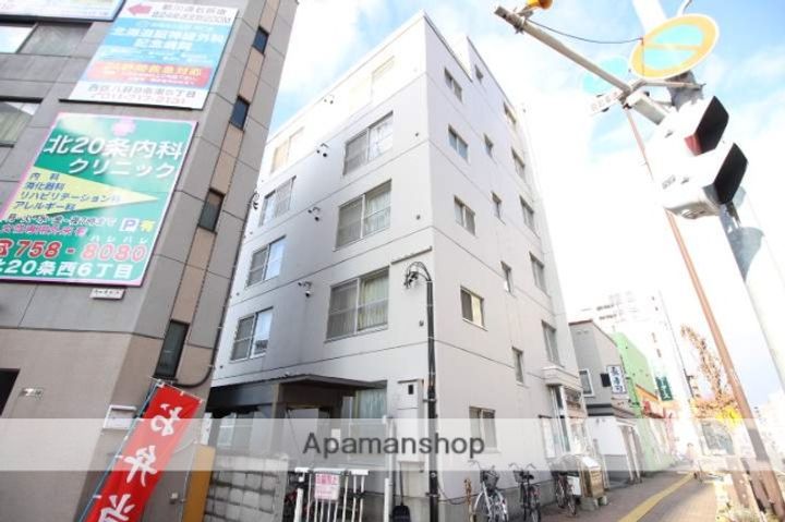 北海道札幌市北区北十八条西5丁目の賃貸マンションの外観