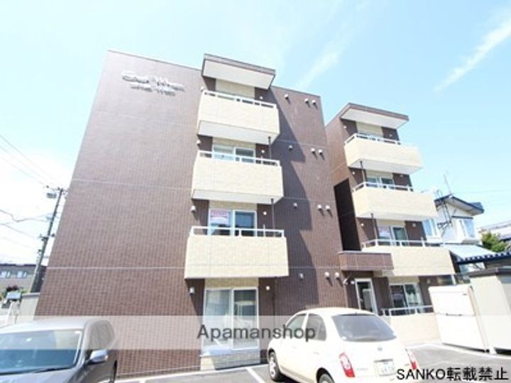 北海道札幌市豊平区月寒東四条16丁目の賃貸マンションの外観