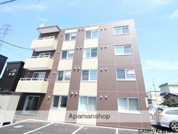 北海道札幌市豊平区月寒東四条16丁目の賃貸マンションの外観
