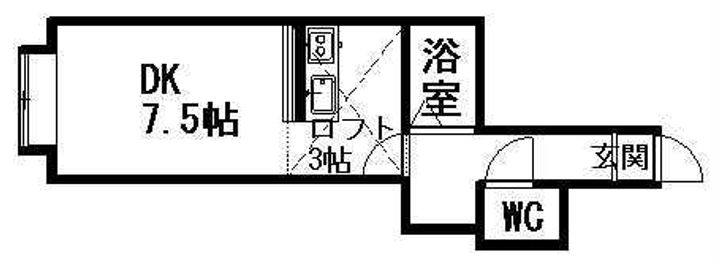 メゾン石狩B棟202の間取り