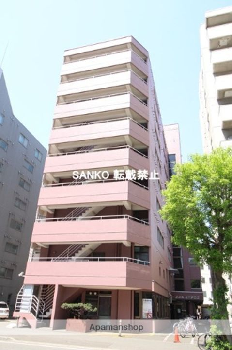 北海道札幌市北区北十三条西4丁目の賃貸マンションの外観