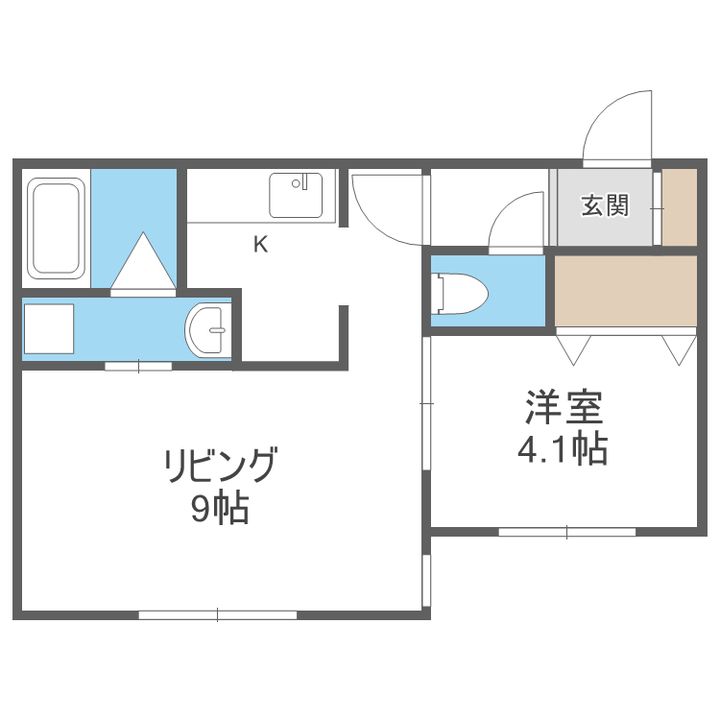 仮)平岸2ー8MS201の間取り
