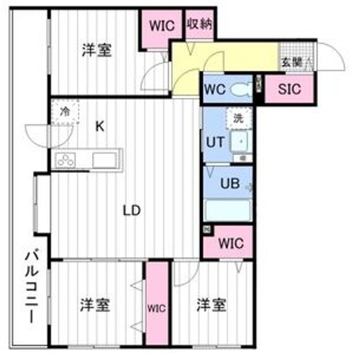 アルファスクエア北22102の間取り