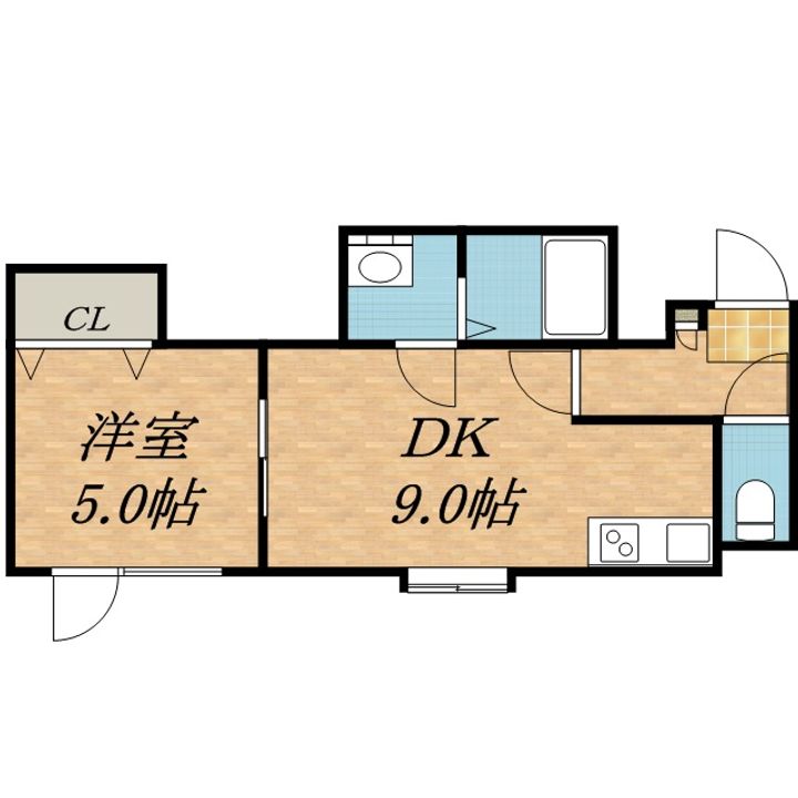 ミライコートⅡ203の間取り
