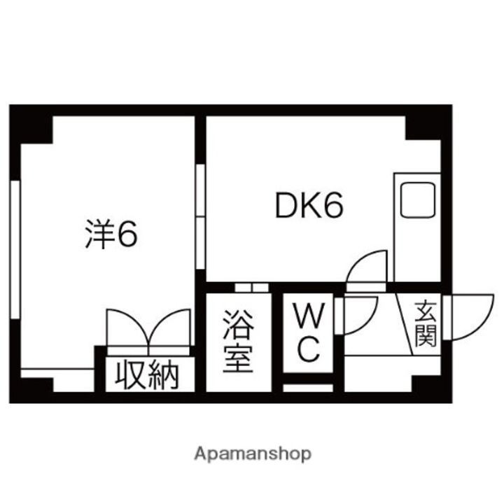 北海道札幌市東区北四十条東16丁目の賃貸マンションの間取り