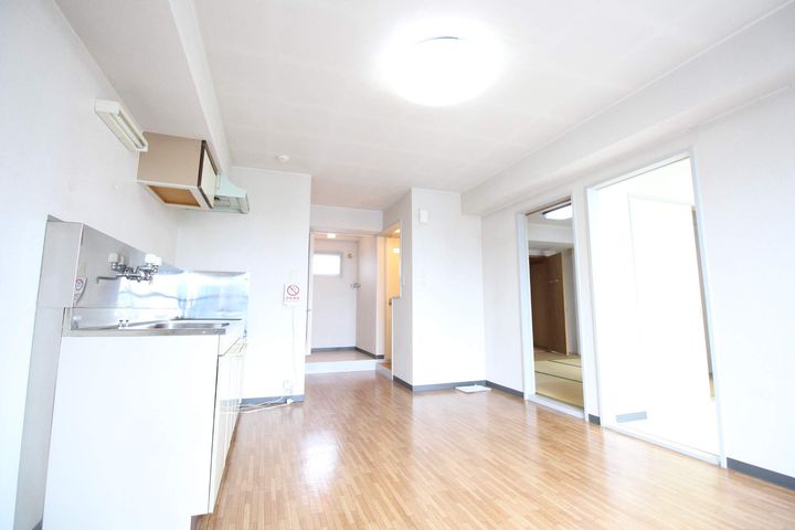 北海道札幌市東区東苗穂四条1丁目の賃貸マンションの居間