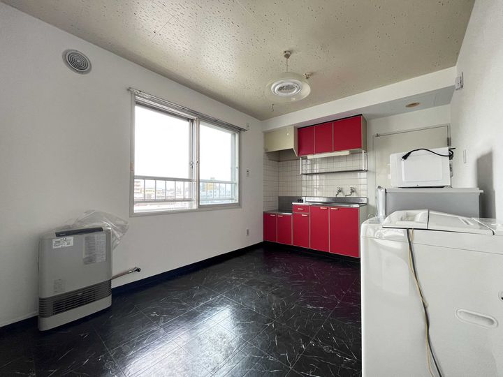 N213ハイツ407の居間