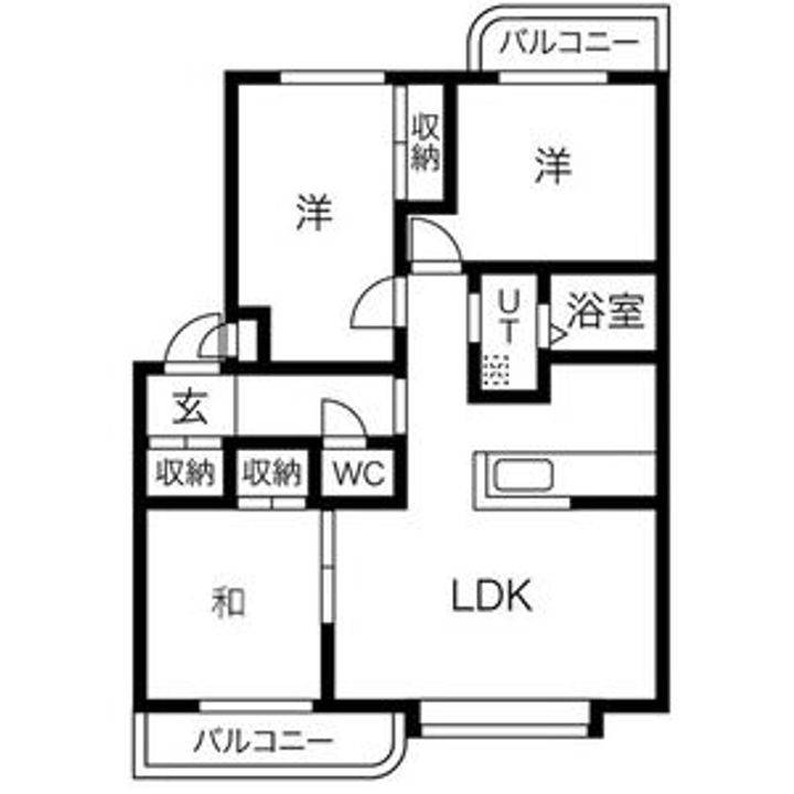 プレステージコート203の間取り