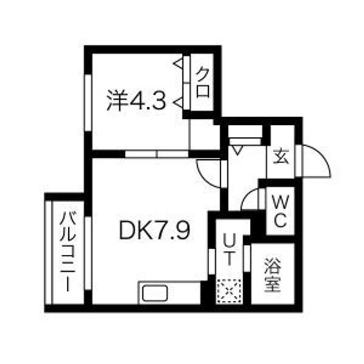 ASTER24(アステール24)402の間取り