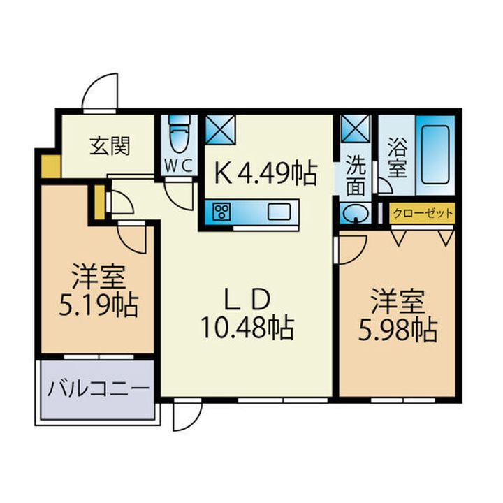 PORTEーBONHEURの間取り