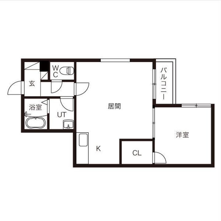 POLLUX N20(ポルックス)102の間取り