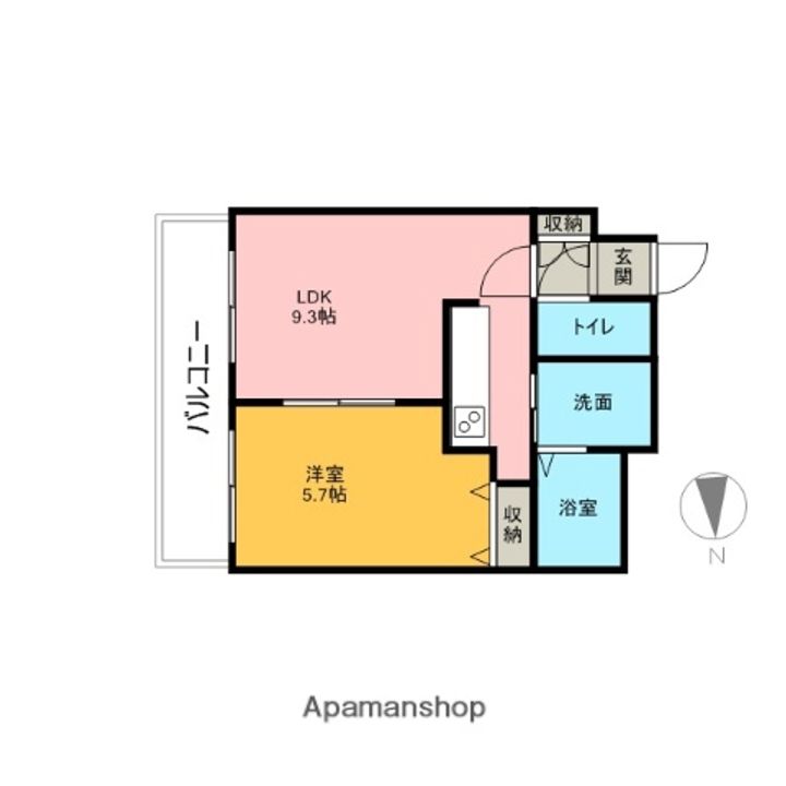 北海道札幌市東区北七条東5丁目の賃貸マンションの間取り