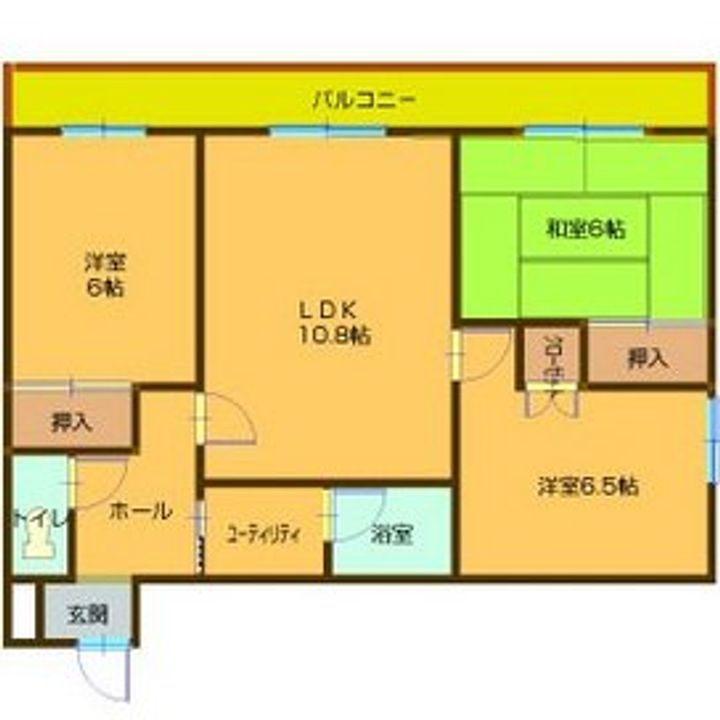 北海道札幌市北区新琴似十一条8丁目の賃貸マンションの間取り