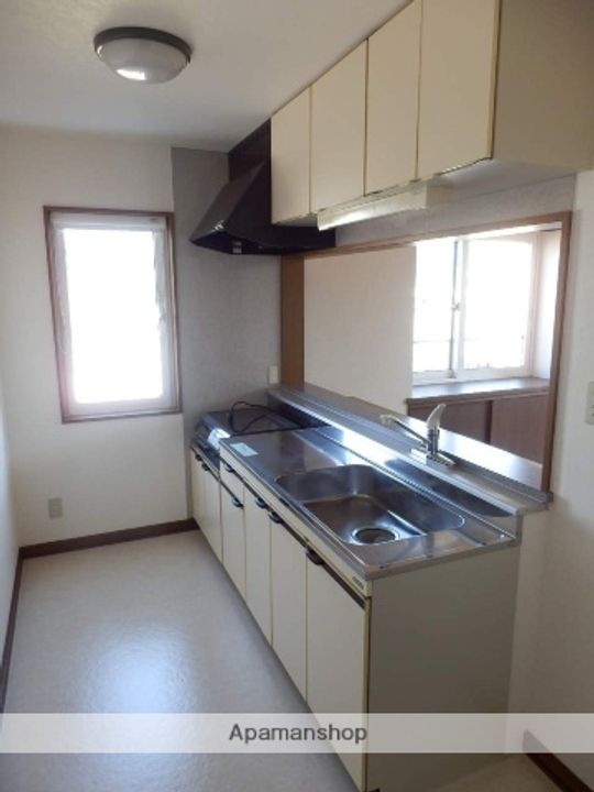 北海道札幌市北区新川三条15丁目の賃貸アパートのキッチン