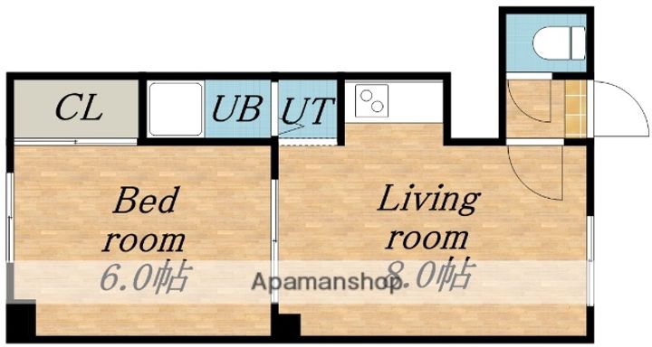 北海道札幌市北区新琴似八条7丁目の賃貸アパートの間取り