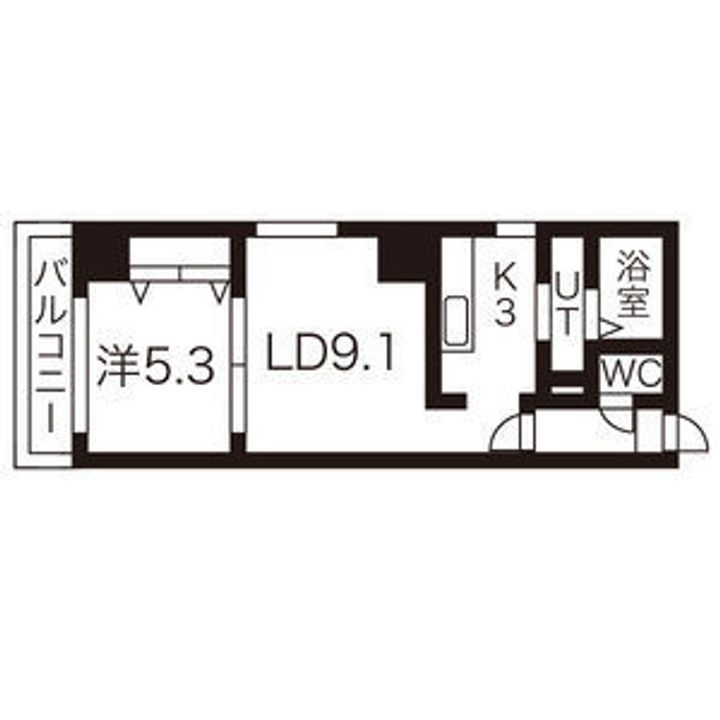 SPACE北3条の間取り