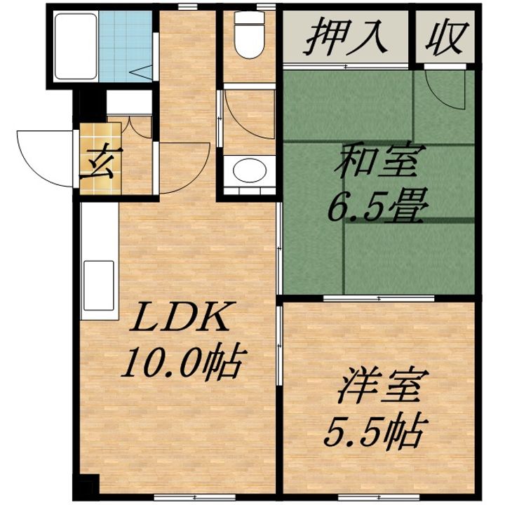 セントラルマンションの間取り