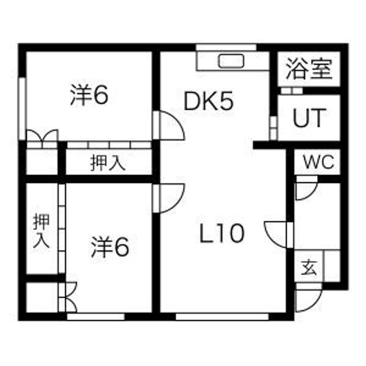 フリーダム2ー5201の間取り