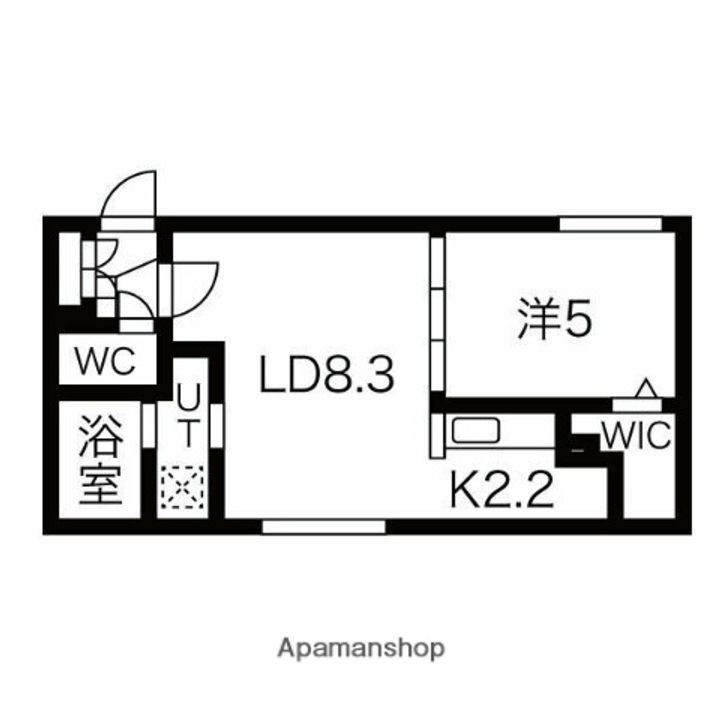 北海道札幌市白石区南郷通11丁目北の賃貸マンションの間取り