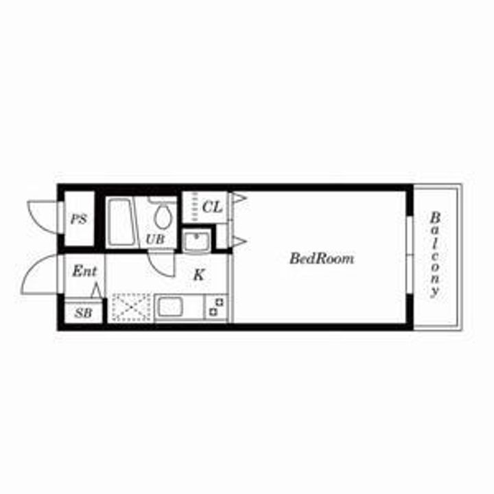 メゾンクレスト北大前 414号室414号室の間取り