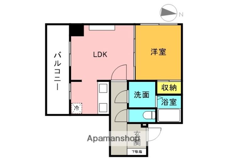 北海道札幌市中央区北二条東12丁目の賃貸マンションの間取り