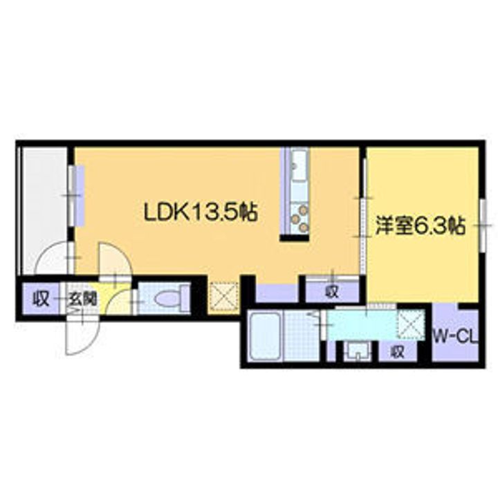 仮)ネコフィーノルナ3-Fの間取り