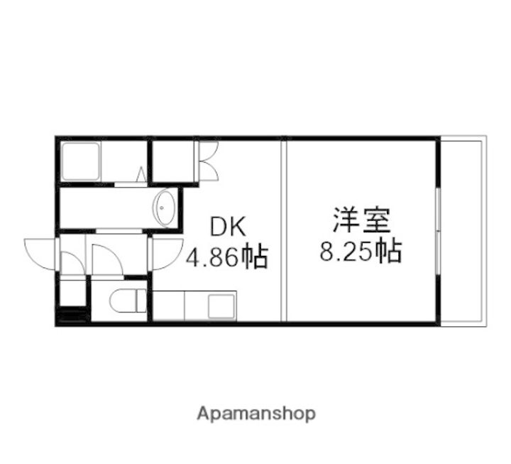 北海道札幌市豊平区水車町1丁目の賃貸マンションの間取り