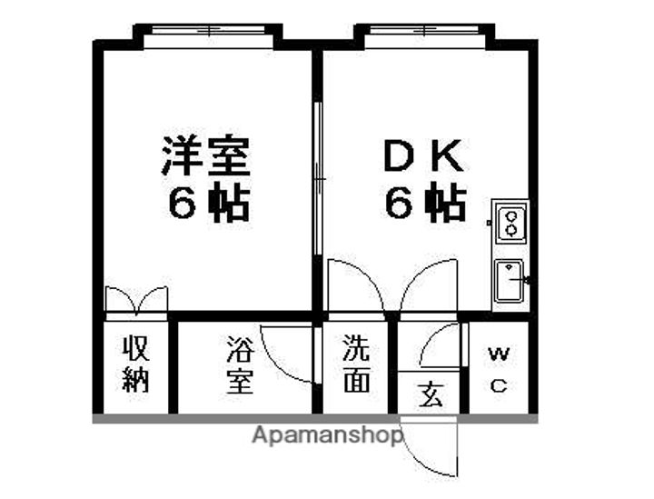 北海道札幌市豊平区美園十一条4丁目の賃貸アパートの間取り