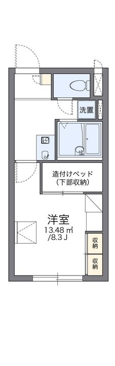 レオパレス月寒ベストフラット204の間取り