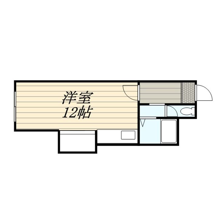 北海道札幌市豊平区美園二条4丁目の賃貸マンションの間取り