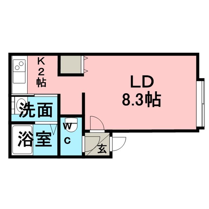 北海道札幌市豊平区西岡四条7丁目の賃貸アパートの間取り