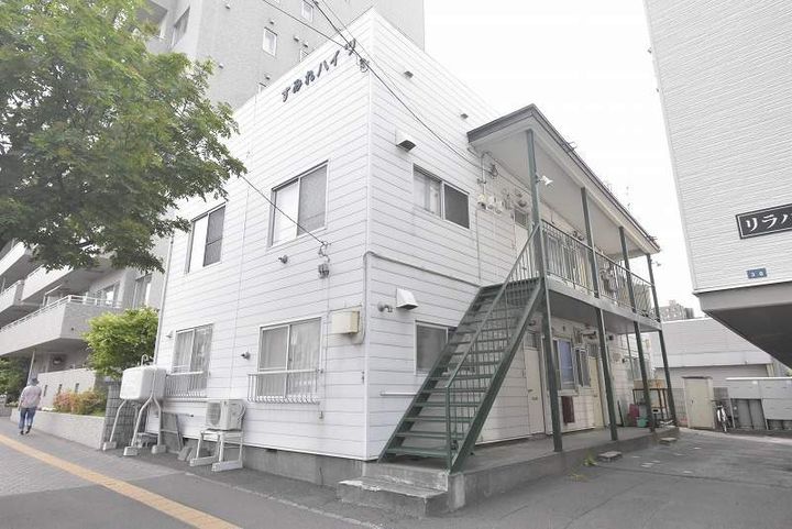 北海道札幌市豊平区美園七条6丁目の賃貸アパートの外観