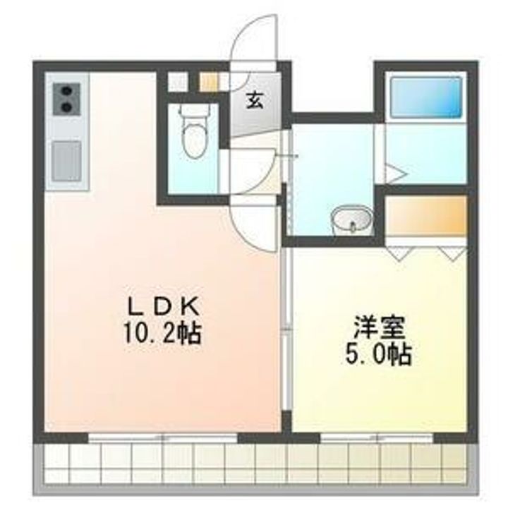 パークレジデンス大谷地の間取り