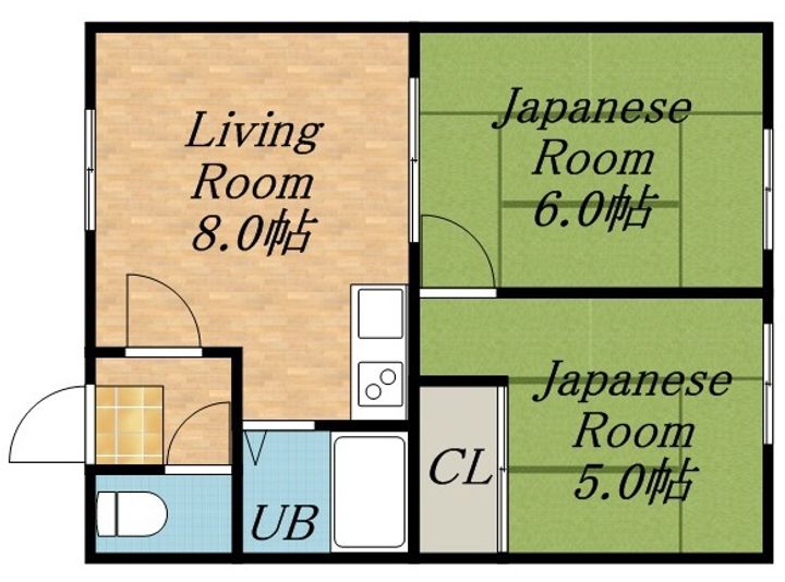 原田荘203の間取り